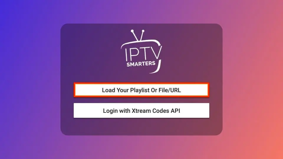 IPTV Smarters Step 2